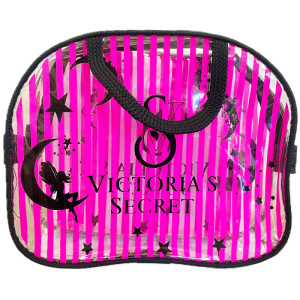 کیف آرایش پلاستیکی بزرگ دسته دار مدل Victoria Secret