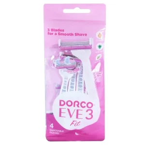 تیغ اصلاح دورکو 3 لبه بسته 4 عددی