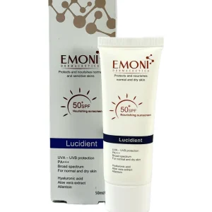 ضد آفتاب بی رنگ امونی مناسب پوست نرمال تا خشک