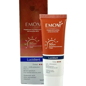 ضد آفتاب رنگی امونی مناسب پوست نرمال تا خشک