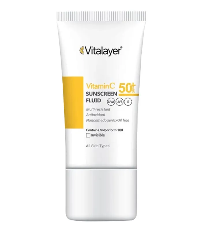 ویتامینب سی ویتالیر بیرنگ ضد آفتاب ویتالیر بی رنگ ویتامین سی