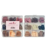 ناخن مصنوعی رنگی پینک کی 216 تایی